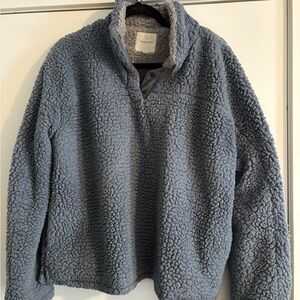 Thread & Supply Heather Gray Sherpa Jacket